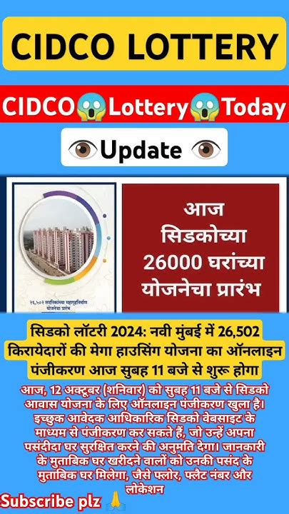 cidco swapnapurti lottery|CIDCO.